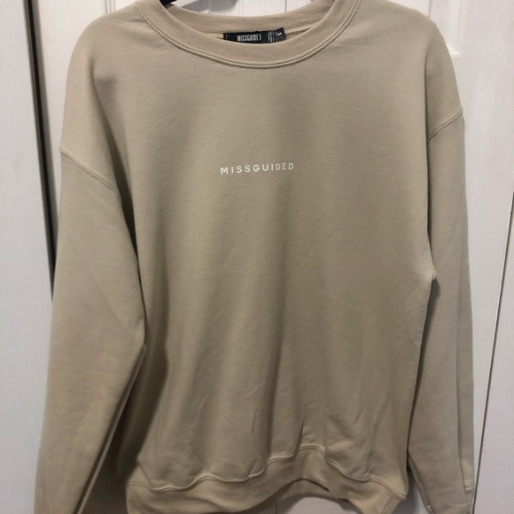 SUPER CUTE BASIC SAND OVERSIZED MISSGUIDED SWEATER - Picture 2 of 6